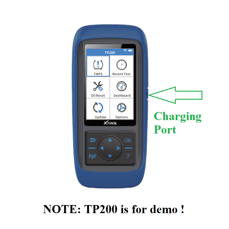 USB Charging Cable for XTOOL TP150 TP200 TPMS TOOL